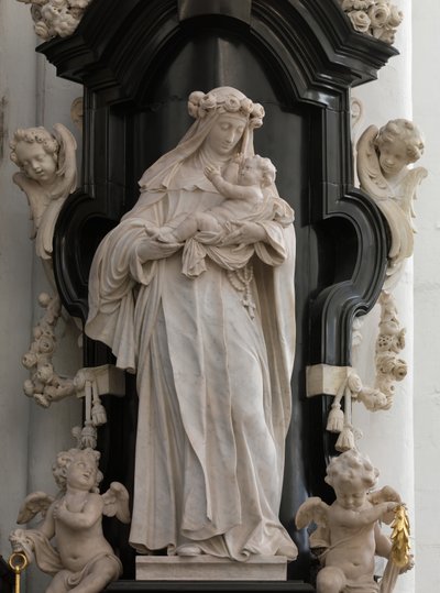 Santa Rosa de Lima (mármore) de Artus I Quellinus