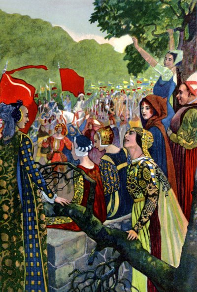 Tudo está bem quando acaba bem, peça de William Shakespeare, c.1880 (gravura) de Artus Scheiner
