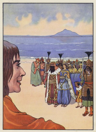 Ilustração para viagens de Gulliver por Jonathan Swift de Artus Scheiner