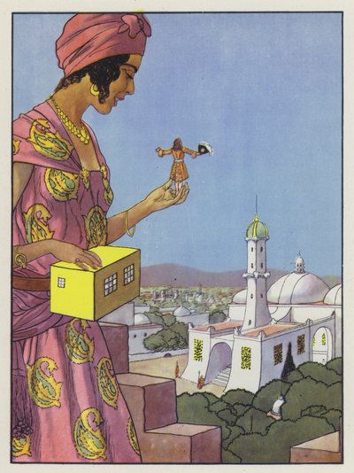 Ilustração para viagens de Gulliver por Jonathan Swift de Artus Scheiner