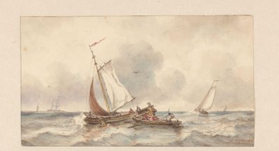 Navios no mar de Ary Pleijsier (signed by artist)