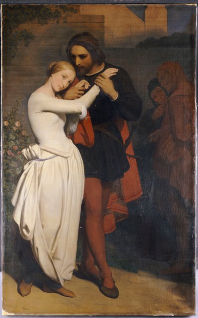 Faust e Margaret no jardim, 1846 de Ary Scheffer