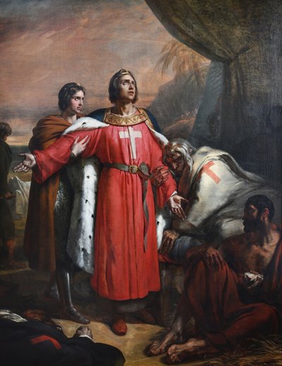 Francês: Saint Louis visiterant les pestiférés de Ary Scheffer