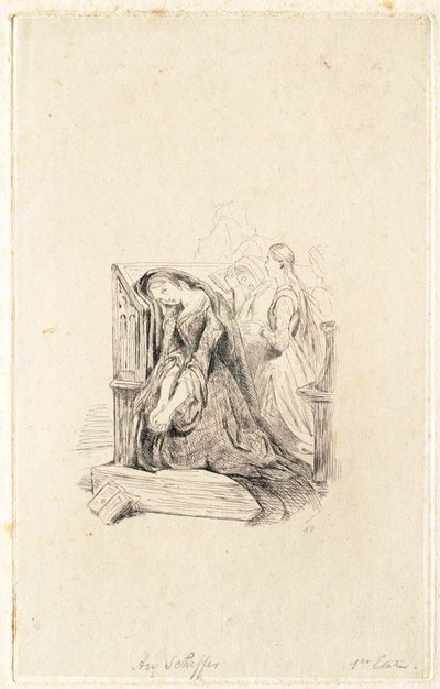Marguerite na igreja de Ary Scheffer
