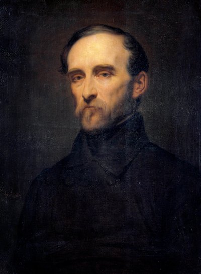 Retrato de Eugene Cavaignac (1802-1857) Governador Geral da Argélia Pintura de Ary Scheffer (1795-1858) Século XIX. Dim. 0,76x0,56 m. de Ary Scheffer