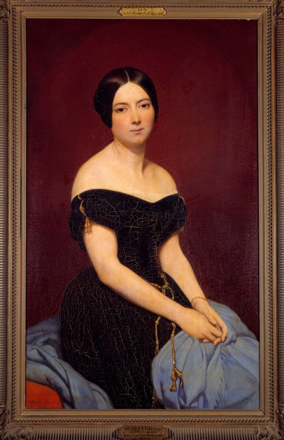 Retrato de Madame Edmond Caillard nee Sipierre Pintura de Ary Scheffer (1795-1858) 1842 Sol. 1,18x0,74 m Paris, Musee Carnavalet de Ary Scheffer