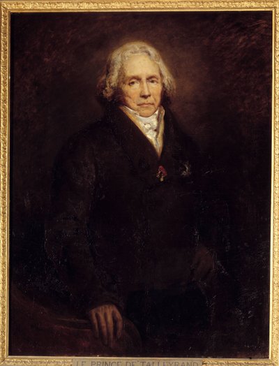 Retrato do político francês Charles Maurice de Talleyrand Perigord (ou Talleyrand-Perigord de Ary Scheffer