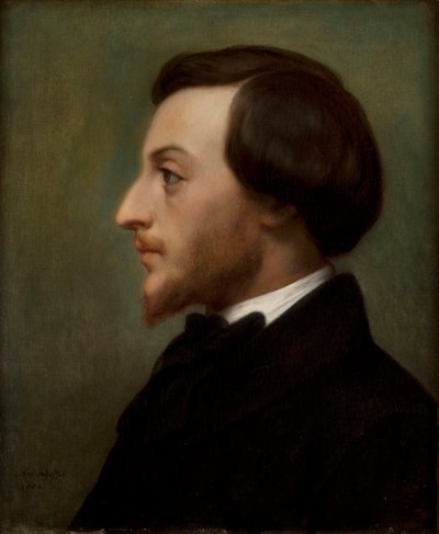 Retrato do escritor Louis Ratisbonne 1827-1900, 1852. de Ary Scheffer