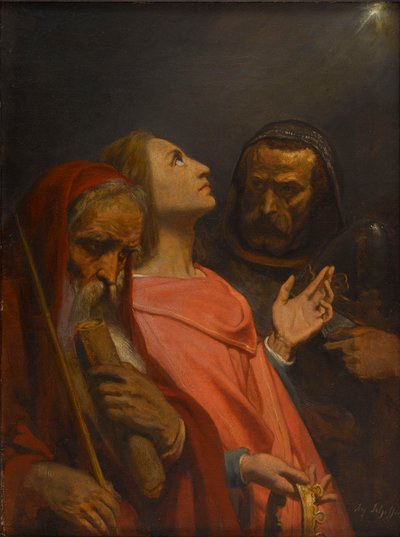 A Adoração dos Magos, 1841-1844. de Ary Scheffer