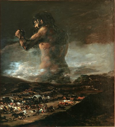 O Colosso (também chamado Coloso ou o Gigante) (óleo sobre tela de Asensio Julia