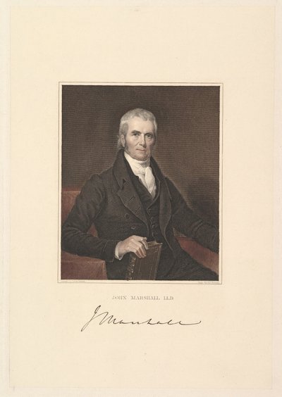 Chefe de Justiça John Marshall, 1833. de Asher Brown Durand