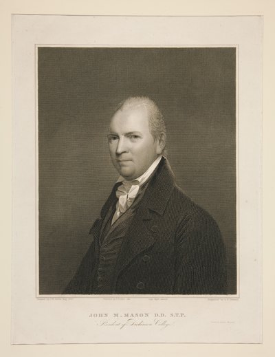 John M. Mason, D.D., S.T.P., Presidente do Dickinson College de Asher Brown Durand