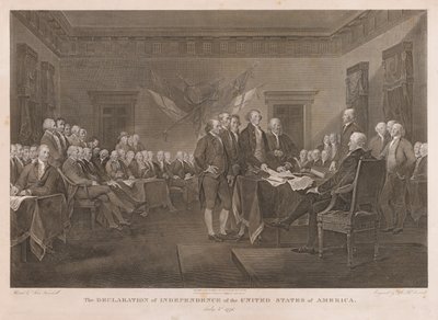 Assinar a Declaração de Independência de Asher Brown Durand