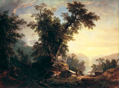 Vésperas dos índios, 1847 de Asher Brown Durand