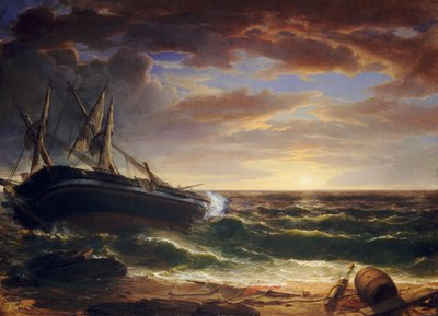 O Navio Encalhado, 1844. de Asher Brown Durand