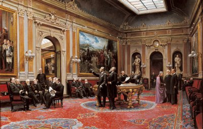 Sala de Conferências do Senado em março de 1904 de Asterio Mañanós Martínez