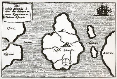 Mapa da Atlântida, de 