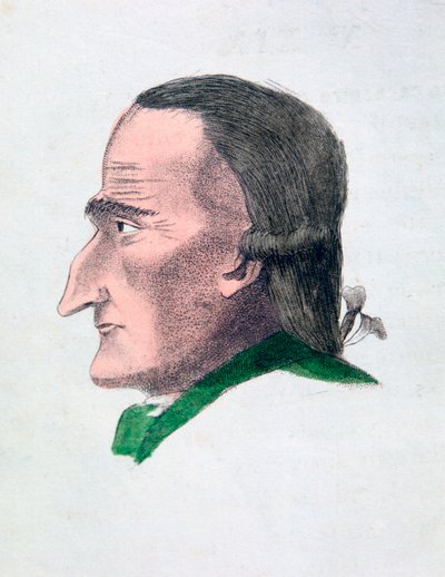 As características faciais de um avarento, 1808 de Athanasius Kircher