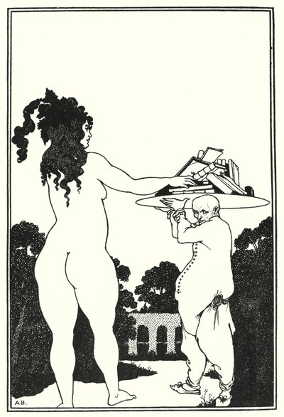 Placa de livro de Aubrey Beardsley (gravação) de Aubrey (after) Beardsley