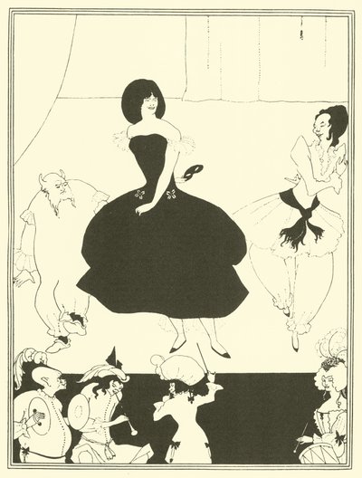 Comédia Ballet de Marionetas (litografia) de Aubrey (after) Beardsley