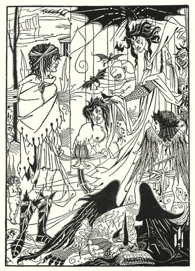 Sonhos (gravura) de Aubrey (after) Beardsley