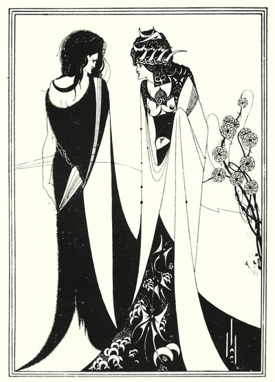 John e Salome (gravura) de Aubrey (after) Beardsley