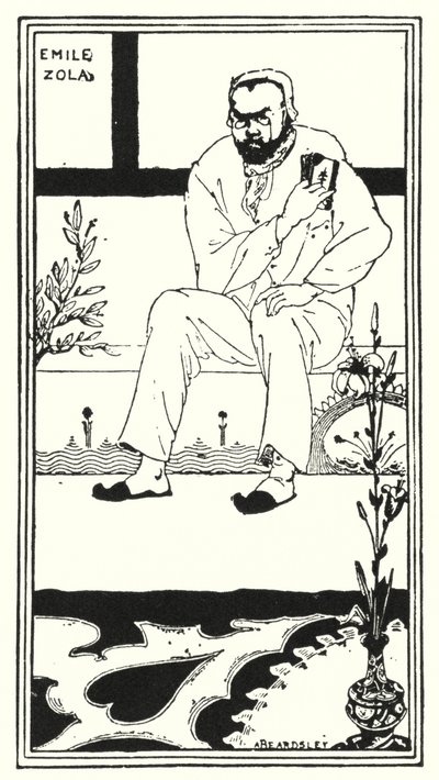 Retrato de Emile Zola (gravura) de Aubrey (after) Beardsley