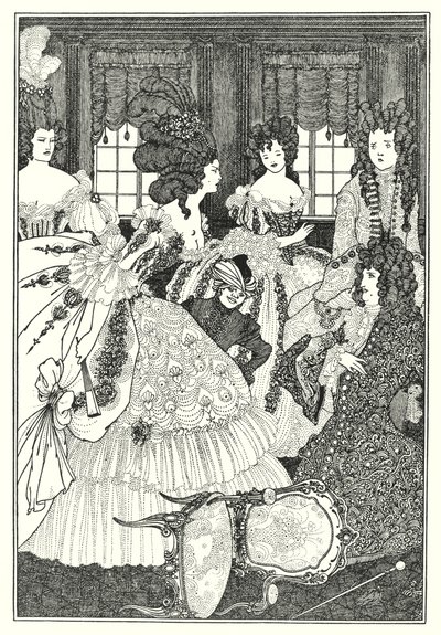 A Batalha do Beleza e das Belas (gravação) de Aubrey (after) Beardsley