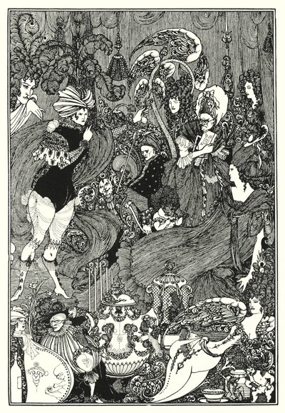 A Caverna do Baço (gravura) de Aubrey (after) Beardsley
