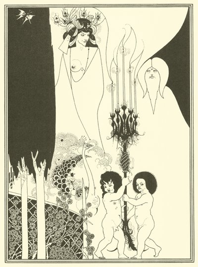 Os Olhos de Herodes (litografia) de Aubrey (after) Beardsley