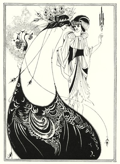 A Saia do Pavão (gravura) de Aubrey (after) Beardsley