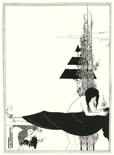 O Lamento Platônico (gravura) de Aubrey (after) Beardsley