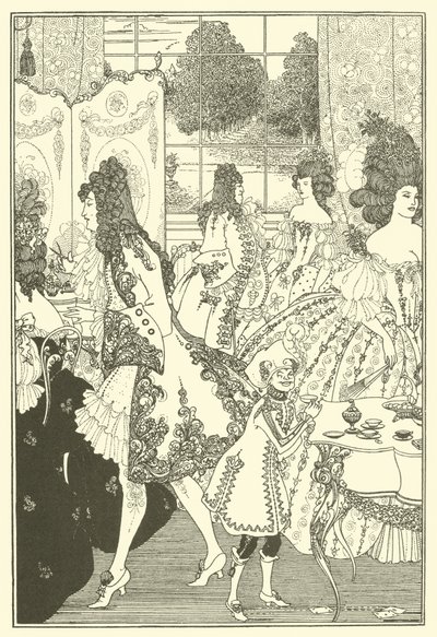 O estupro da fechadura (litografia) de Aubrey (after) Beardsley