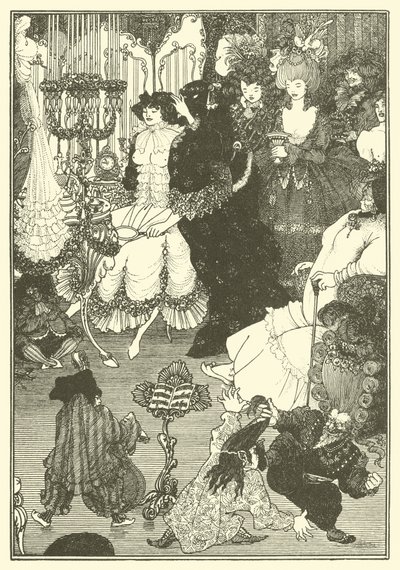 A casa de banho da Helena (litografia) de Aubrey (after) Beardsley