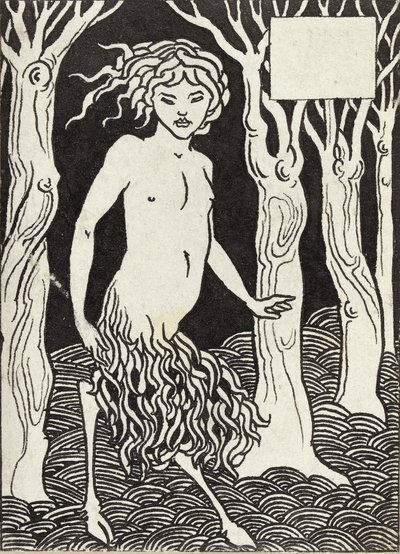 Um Fauno, década de 1880 de Aubrey Beardsley