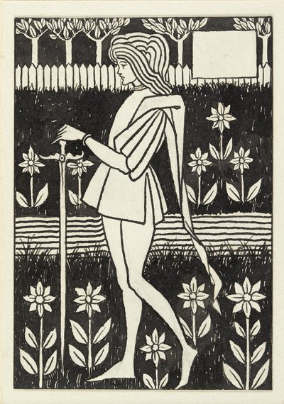 Uma página, década de 1890 de Aubrey Beardsley