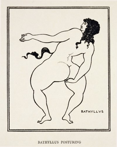 Bathyllus, dançarino romano e executante de pantomimas de Aubrey Beardsley