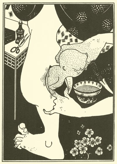 Nascimento do bezerro da perna de Aubrey Beardsley