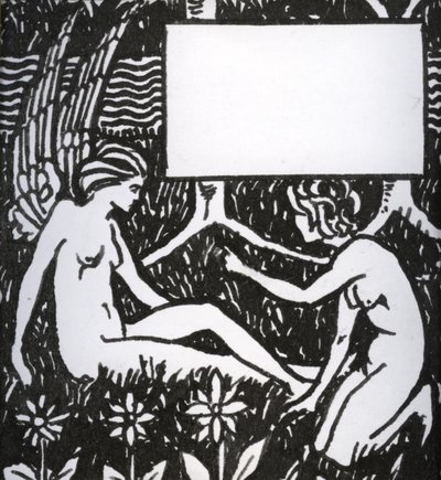 Título do capítulo para Le Morte dArthur, 1893 (caneta e tinta preta sobre papel) de Aubrey Beardsley