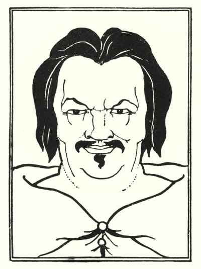 Design da capa, lado de Aubrey Beardsley