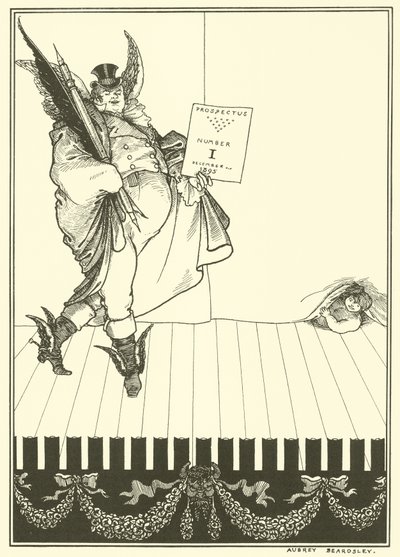 Prospecto de design do Savoy de Aubrey Beardsley