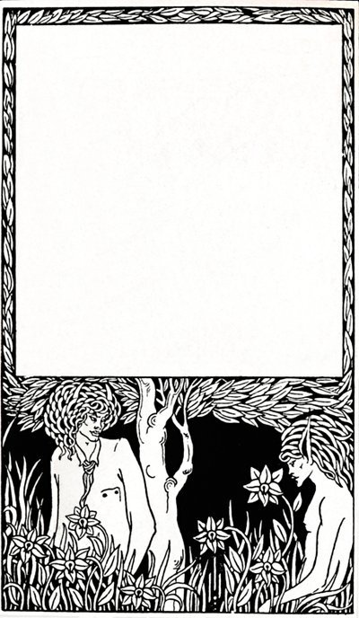 Design para a página-título de papéis pagãos, 1893, 1914 de Aubrey Beardsley