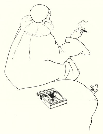 Design para um cartão de convite de Aubrey Beardsley