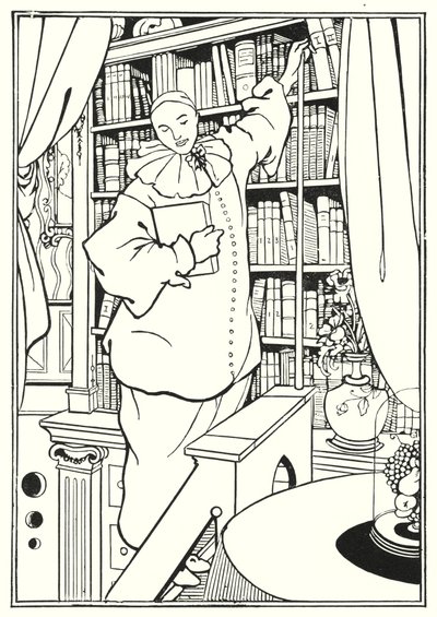 Design para capa de "Pierrot" de Aubrey Beardsley