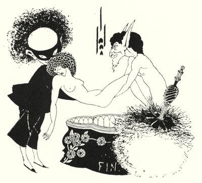 Design para arremate de Aubrey Beardsley