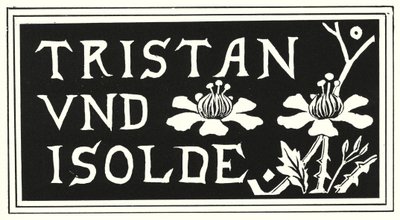Design da capa da cópia de Aubrey Beardsley de "Tristan Und Isolde" de Aubrey Beardsley