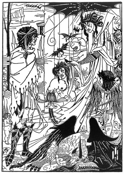 &39;Sonhos&39;, 1894 de Aubrey Beardsley