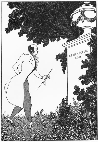 Et in Arcadio Ego, ilustração de &39;The Savoy&39;, 1896 de Aubrey Beardsley