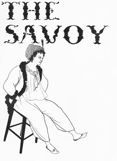 Ilustração de capa para &39;The Savoy&39;, 1896 de Aubrey Beardsley