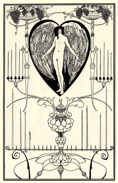 Ilustração para The Mirror of Love, de Marc-André Raffalovich, 1895 de Aubrey Beardsley